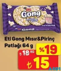 ETİ GONG MISIR & PİRİNÇ PATLAĞI 64 G